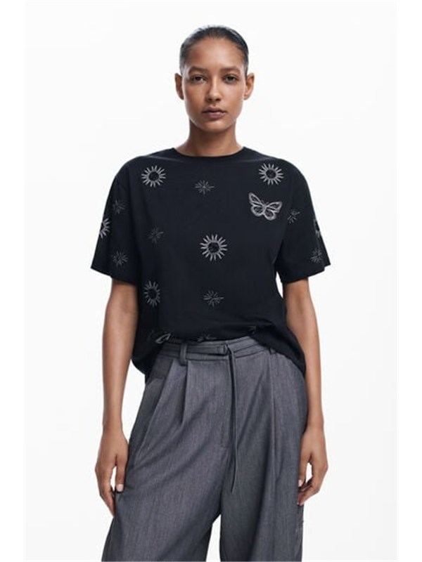 Desigual T-shirt Negro